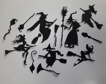 60 mixes of witches and brooms in cardboard