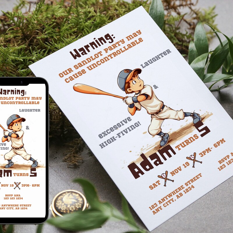 Sandlot Party Invite - Etsy