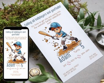Sandlot Birthday Invitation - Etsy