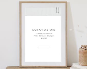 Do Not Disturb Sign Printable, Office Door Sign, Instant Download Sign ...