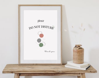 Do Not Disturb Sign Printable Office Door Sign Instant - Etsy