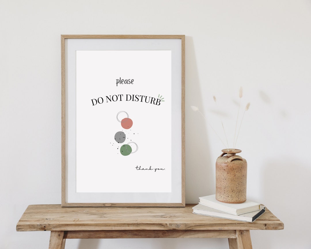 Do Not Disturb Sign Printable Office Door Sign Instant Download Sign Do Not Disturb Sign Printable Office Door Sign Instant Download Sign