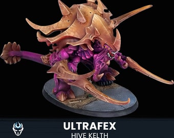Hive Ultrafex, Tabletop Miniature - D&D - Wargaming - Grimdark - OnePageRules - SciFi - 3D Printing