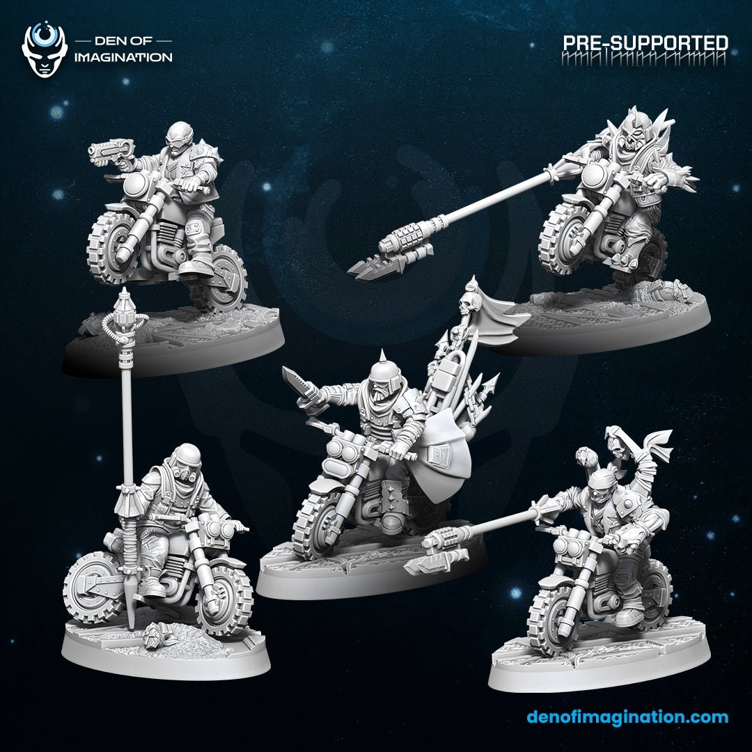 Dark Hell Riders, Tabletop Miniature - D&D - Wargaming - Grimdark ...