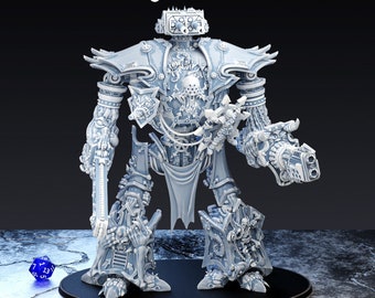 Chaos Knight, Infernal Mech - Tabletop Miniature - D&D - Wargaming - Grimdark - OnePageRules - SciFi - 3D Printing