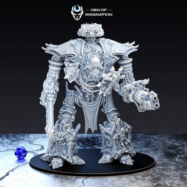 Chaos Knight, Infernal Mech - Tabletop Miniatur - D&D - Wargaming - Grimdark - OnePageRules - SciFi - 3D-Druck