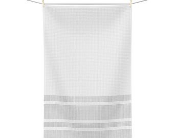 Unique Black and White Pattern Tea Towel: Express Yourself with Subtle Elegance