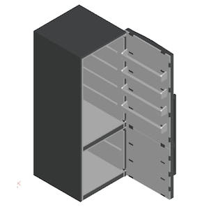 DIGITAL FILE - 1/6 Scale Miniature Refrigerator, Miniature Freezer, Miniature Fridge for Dollhouse, for Room Box