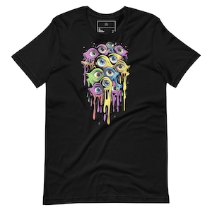 Monster Eye Graphic T-Shirt: Trippy Halloween Horror Tee