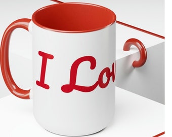 Two tone coffee mugs