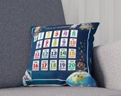 Multiplication Table & Numbers in English/Spanish- Cushion for Learning Corner Space - Math