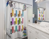 Shower Curtains - Times Tables/Tabla de Multiplicación