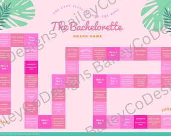 Juego de mesa para beber Ultimate Bachelorette - DESCARGA DIGITAL INSTANTÁNEA