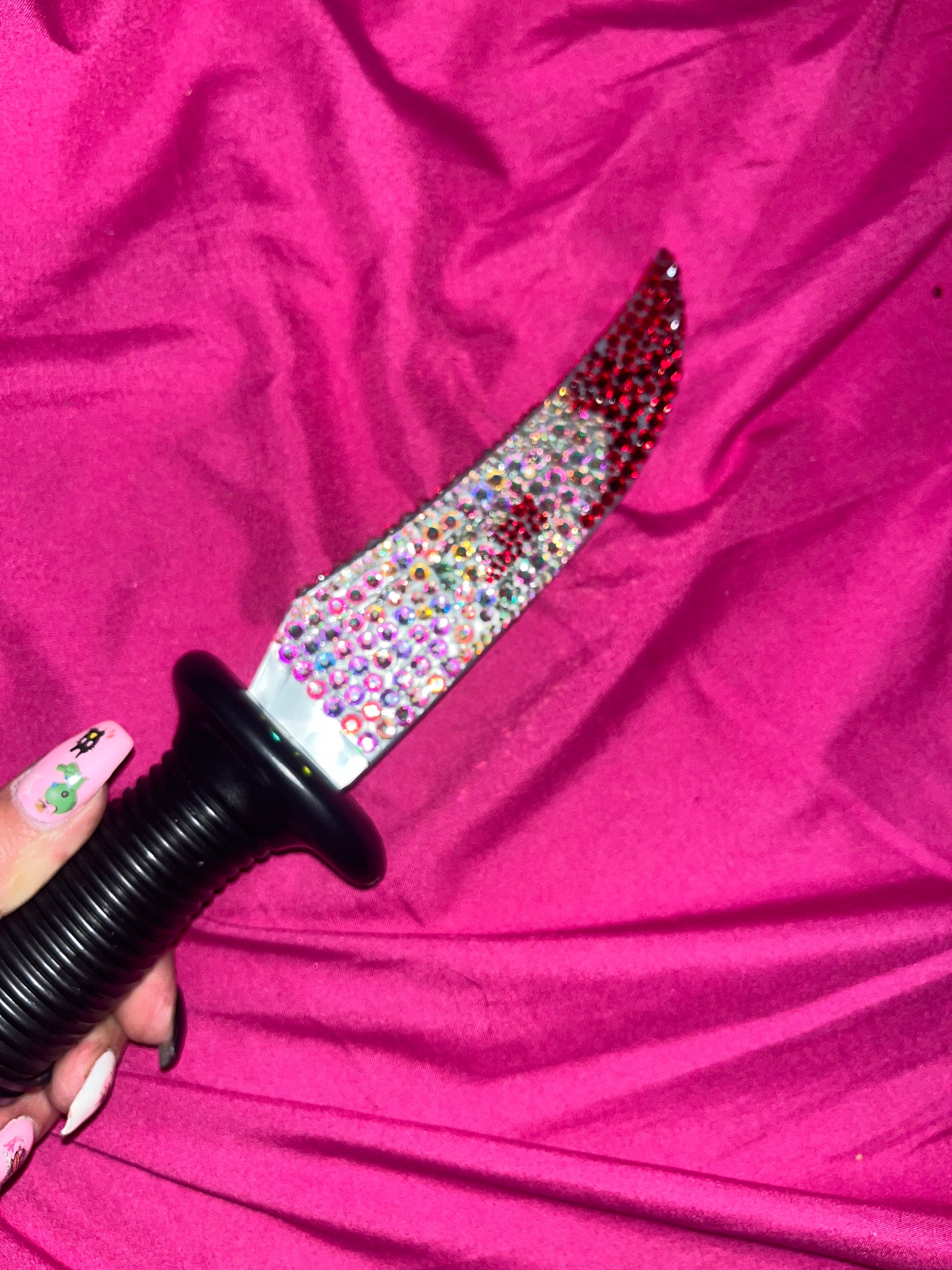 Bedazzled Ghost Face Knife Etsy