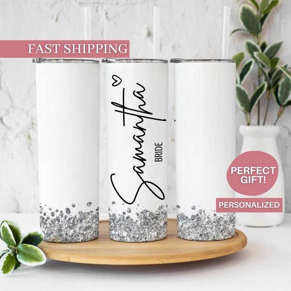 Bride Personalized Tumbler for Bridal Gift - Bachelorette Party Gift for Bride - Bride To Go Cup Gift for Future Bride - Wedding To Go Mug