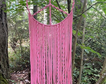 Símbolo de la paz de macramé