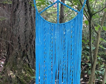 Símbolo de la paz de macramé