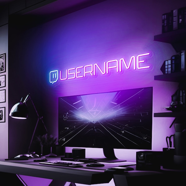 Letrero de neón personalizado para gamers, decoración para sala de juegos, letrero de gamer tag personalizado, arte de pared para gamers, luz LED para gamers, regalo para novio, regalo para esposo