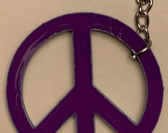 Peace Sign Key Ring PEACE SIGN Bright Dots Key Ring Keychain, Car Rear-view Mirror Dangle ...