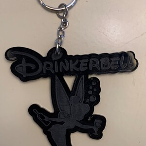 Drinkerbell - Black acrylic bag accessory