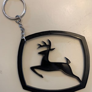 Jonathan the deer - Black acrylic bag accessory