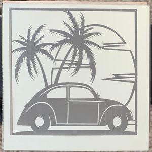 Mirrored light box (beach car)