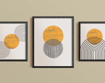 Gallery Wall Set, print, poster, digital wall art, wall art, art print, Printable art, digital art, cozy wall art, neutral wall art