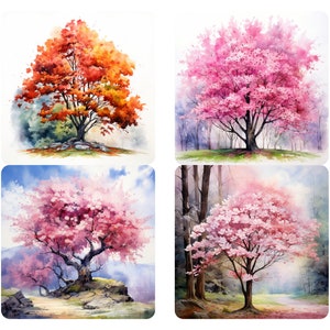 Herrliche Baum Kunst Bündel, groß, alt, und knorrig, zu blumig und Wald Dekoration, Home Dekoration, Instant Download Kommerzielle Nutzung