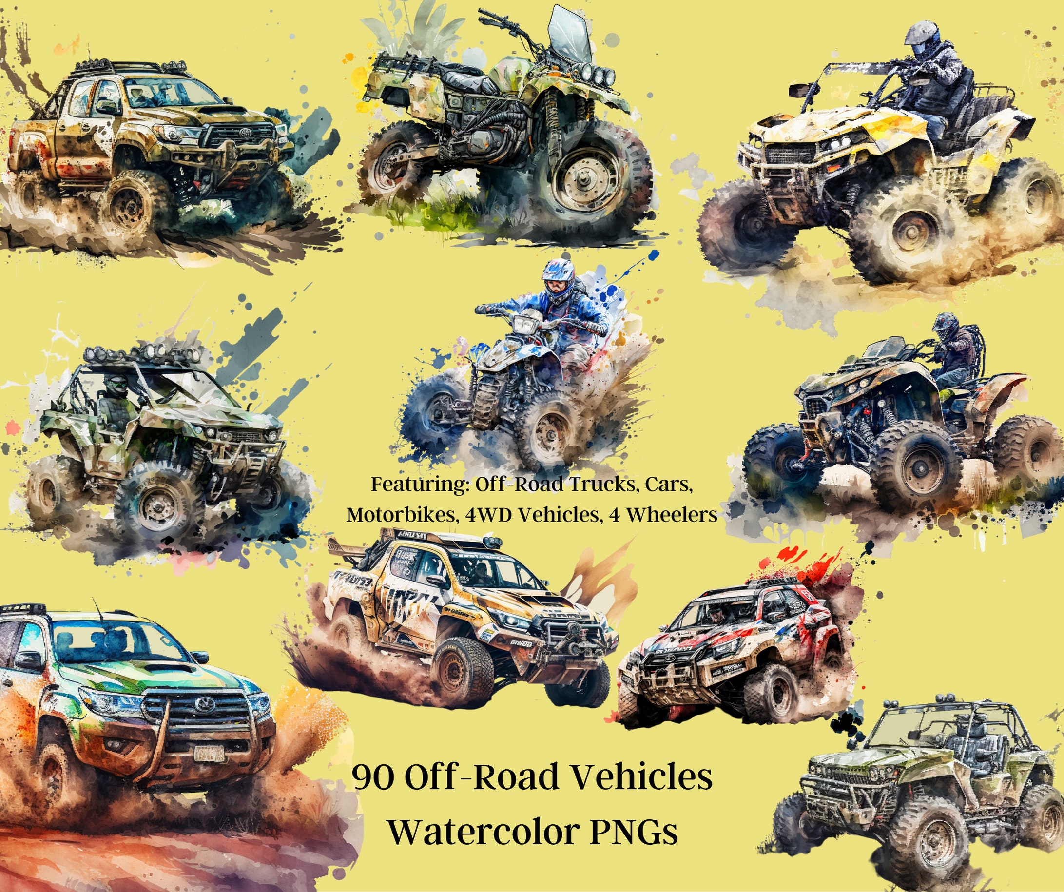 Offroad Racing Graphics 2X Sticker OFF ROAD Design Vinyl Side Racing
