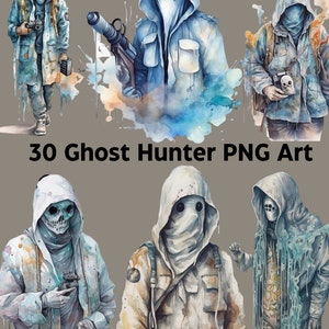 30 Geisterjäger Bilder - Geisterjäger Clipart - Geisterkunst - Geist PNG - Geisterjäger Art - Geisterjäger Druckbar - 300 DPI & Transparent
