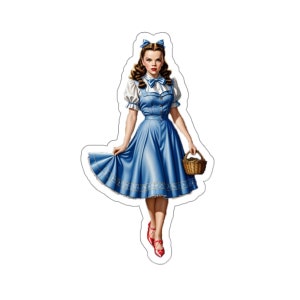 Elegant Dorothy Sticker Wizard of Oz Sticker Realistic Vibrant Colorful Sticker Vintage Wizard of Oz Vinyl Decal for Water Bottle Sticker