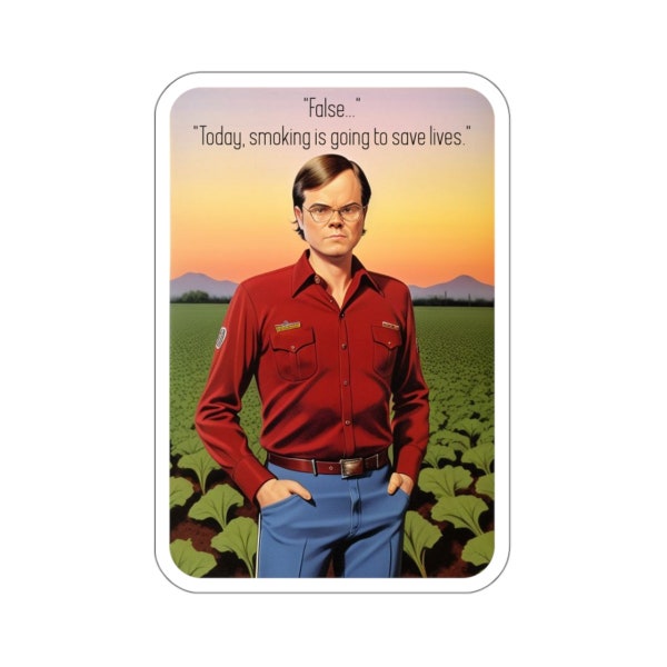 Dwight Schrute Quote Sticker Smoking Dwight Schrute Sticker The Office Sticker Funny Dwight Vinyl Decal for Water Bottle Sticker The Office