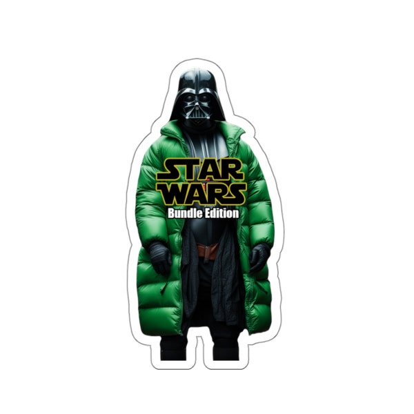 Star Wars Bundle Sticker Darth Vader Winter Jacket Sticker Funny Star Wars Sticker Silly Star Wars Vinyl Decal for Water Bottle Sticker