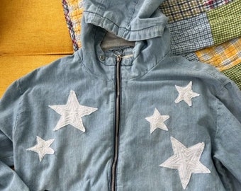 All the Stars Upcycled Jean Jacket