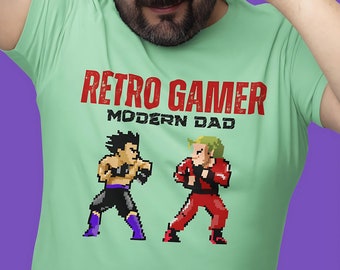 Gaming Shirts, Dad Gamer Shirt, Fathers Day Gift, Birthday Gift for Dad, Retro Video Game Shirt Dad Christmas Gift for Husband Boyfriend Dad