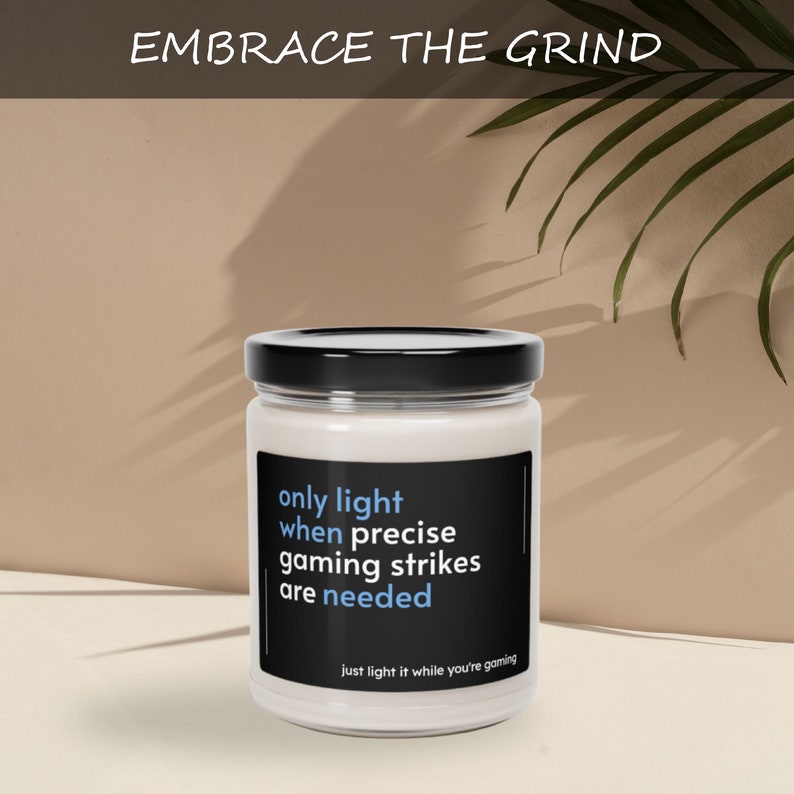 Videogamer Candle, Gaming Candle Gift, Funny Gamer Candle, Videogame