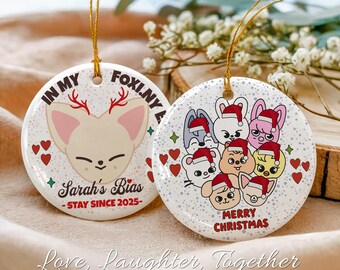 FoxI.NY Stray Kids Ornament: Personalized SKZOO Animal (Holiday 2025)