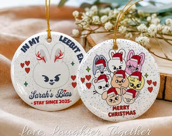 Leebit SKZOO Ornament: Personalized Ceramic Bunny, Stay Since 2025