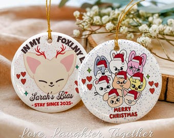 FoxI.NY Stray Kids Ornament: Personalized SKZOO Animal (Holiday 2025)
