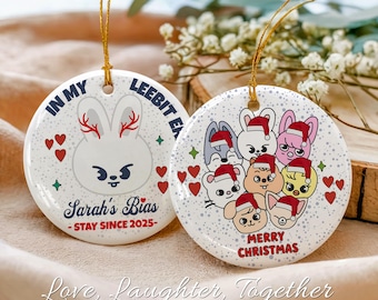 Leebit SKZOO Ornament: Personalized Ceramic Bunny, Stay Since 2025