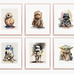 Baby Star Wars Nursery Art Prints: Set of 6 (Digital Download)