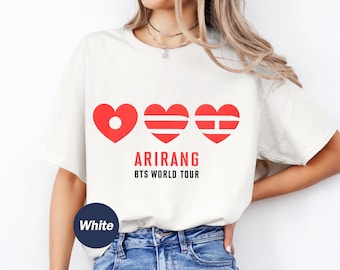 BTS Arirang World Tour T-Shirt, Army Merch Fan Gift Tee