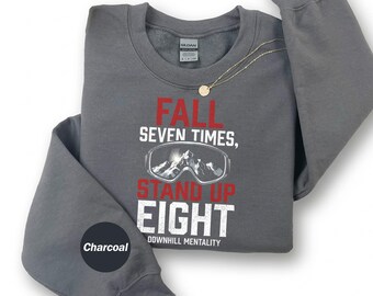 Fall Seven Times Stand Up Eight Shirt, Ski Goggles Graphic Tee