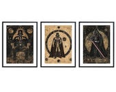 Darth Vader Tarot Card Poster Set: Vintage Star Wars Astrology (Digital Download)