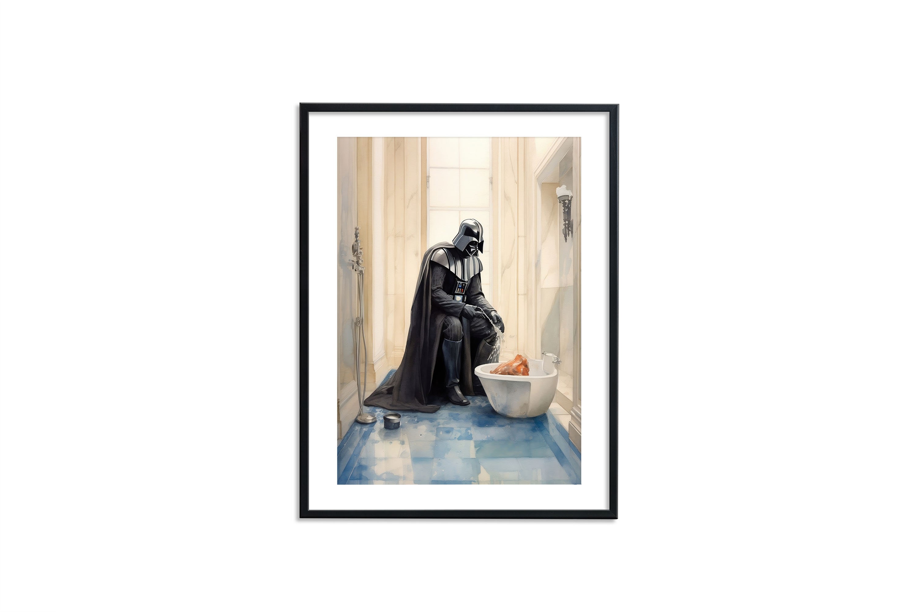 Star Wars 6 Poster, Darth Vader Bathroom Wall Art, Star Wars Art, Star