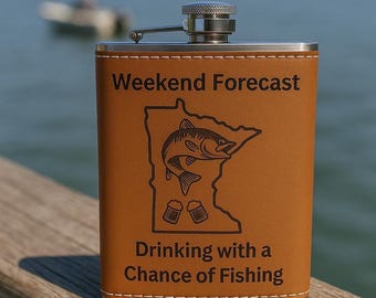 Frasco de acero inoxidable con forro de cuero personalizado, regalo personalizado para él