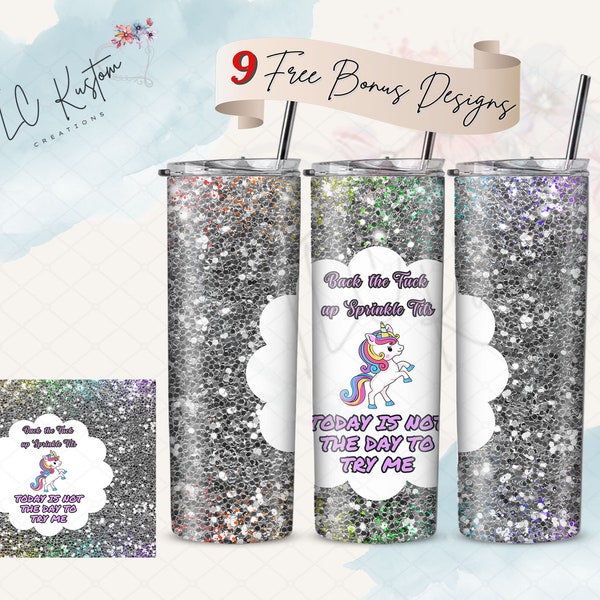 Back The Fuck Up Sprinkle Tits Funny Drinking Tumbler Design | 20oz & 30oz Tumbler | Sublimation Design PNG | Digital Download File Only