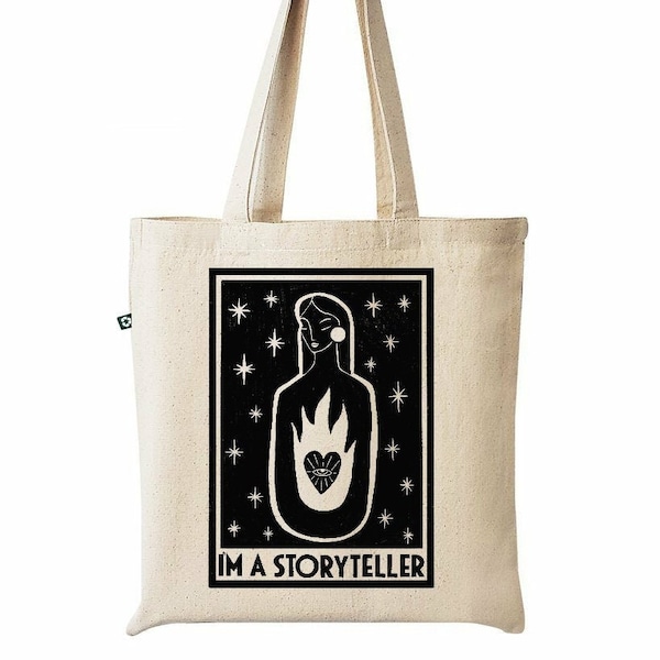 I'm a Storyteller Recycled Canvas Tote Bag