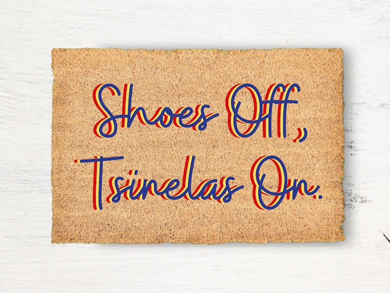 Custom Personalized Tagalog Filipino Doormat Philippines Flag