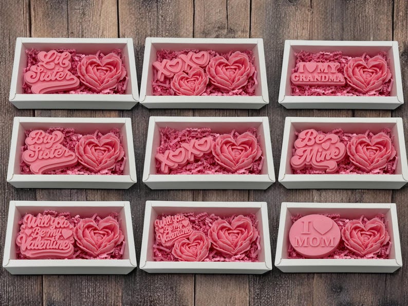 a box of valentine's day chocolates on a wooden table